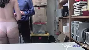 Violet Rain the Hot Teen Gets Fucked by Cop in Garage Punishment Scene