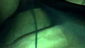 amature cum in pantyhose lingerie with fast handjob