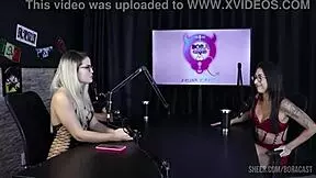 Luciana Picchi domination in Bora Cast with Bruna Carlos and Matheus Caetano part 2