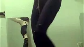 cass performs solo dancing in teen striptease.