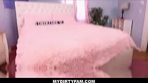 MyDirtyFam: Lucky big dick stepdad enjoys family threesome with hot teen stepdaughters Clara Trinity and Chloe Rose