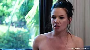 Brunette Group Licks And Fucks With Blonde In Dorm