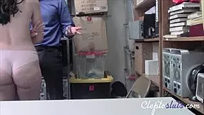 Violet Rain the Hot Teen Gets Fucked by Cop in Garage Punishment Scene