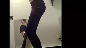 cass performs solo dancing in teen striptease.