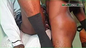 Teen takes hard fuck on office table.