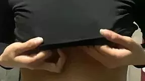 18 Year Old Stepsister Teases With Perfect Tits And Handles Cock Playfully