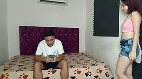 stepbrother sees nude stepsister photos on phone and they fuck in multiple positions