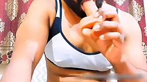 horny for cock slut gets naked and anal