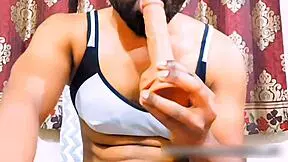 horny for cock slut gets naked and anal