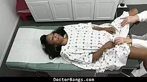 Doctor, realize she's been sexually active? Bent over in hospital doggystyle