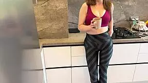 Russian amateur stepmom talks while getting fucked, with english subtitles