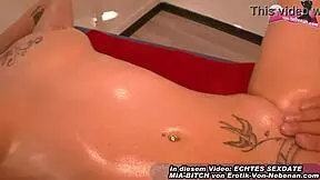 German Blonde Teen 18+ Hooks Up for Intense Fingering and Sloppy Blowjob!