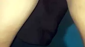 in this homemade scene, a colombian latina bride with a big ass teases her skinny partner