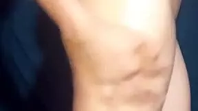 in this homemade scene, a colombian latina bride with a big ass teases her skinny partner