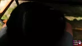 Undertable Backyard Blowjob With The Girl Next Door.