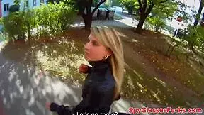 European Teen Gets Bent Over for Doggy Fucking Outdoors in POV Spycam Pickup Reality