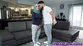 Peter Green's raging shaft tests Violet Gems' pussy. She takes every inch in that hardcore Arab encounter with piercings and big ass.