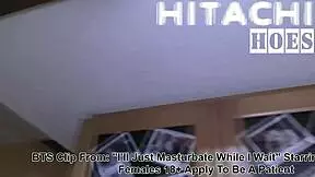 Nonnude bts from rina arems ill just masturbate while i wait masturbates with hitachi magic wand in the car watch film at hitachihoes to see the full film reup