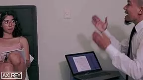 This bratty student needs discipline from her professor! I give her rough cock in tight pussy until she cums.