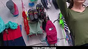 teenlifters skinny brunette teen shoplifter veronica church jack vegas.
