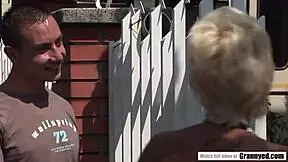 that sparkling granny orhidea feels so drawn to seducing the young 18+ white cock with blowjob and cowgirl