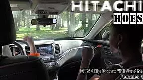 Nonnude bts from rina arems ill just masturbate while i wait masturbates with hitachi magic wand in the car watch film at hitachihoes to see the full film reup