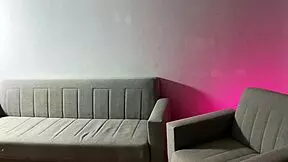 After the party, she hooks up in leather pantyhose for some dirty passion