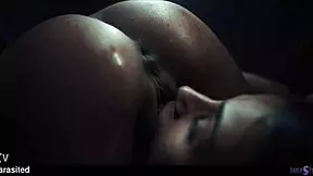 Wild girls fuck hard in slime! Pussy licking and squirting everywhere with screams!