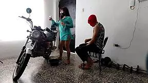 Innocent Young Neighbor Reveals Kinky Lingerie and Huge Curvy Ass in Unexpected Domination