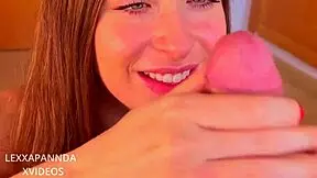 hey dude, i just came all over this pregnant chick's tits in a wild blowjob cumshot moment