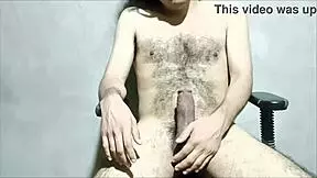 Intense Office Masturbation Session With Big Cock