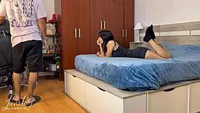 we're having secret sex in the dorm while my assistant is working nearby