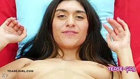 stunning college student arrives at casting call!