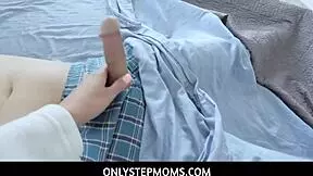 Big tits blonde milf stepmom interacts with stepson in pov scene