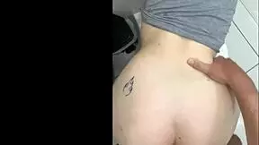 in the bathroom, i fuck my stepsister and deliver a creampie