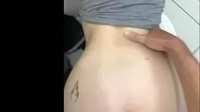 in the bathroom, i fuck my stepsister and deliver a creampie