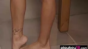 Petite Hungarian Beauty Juliette from Photodromm Strips Off Floury Pants