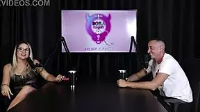 Blonde Brazilian Girlfriend Exposes Polyamorous Desires In Sheer Red.