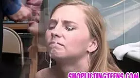 Teen Shoplifters Get Cumshots For Stealing.