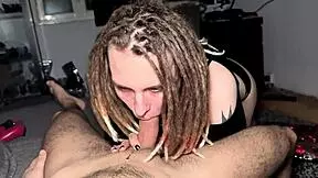 our first wax play her pussy is so wet and she loves it