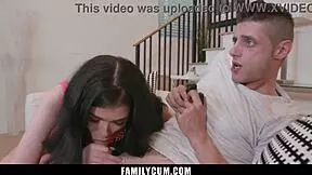 Step sister tries to seduce her innocent step brother in a family fantasy