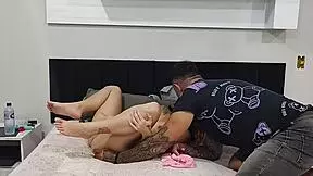 Girlfriend, why are you flashing your tits online? Now I'm fucking you!