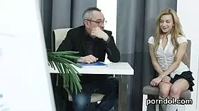 young student teased by lecturer.