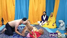 chudai - madrastra india tetona se folla al novio de su hijastra y le dejan el co�o lleno de leche