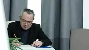 young student teased by lecturer.