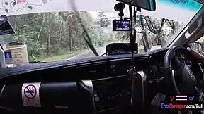 Hey, this amateur teen couple heads to the Thai mountains for some wild outdoor fucking with friends.