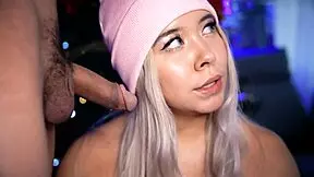 Blonde College Slut Submissively Plays And Sucks Small 18+ Cock For Daddy