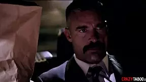 Does This Petite Teen 18+ Submit Her Young Body To Two Men In Black Suits For Group Submission?