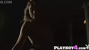 amelia the blonde teen exposes her body in a hot striptease!