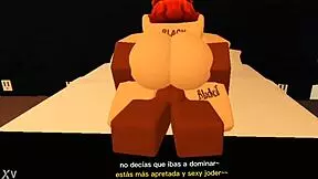 Strengthening friendship on Roblox with some sexy riding and big tits action! 😏